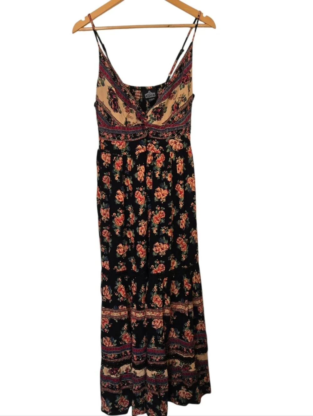 Angie Floral Boho Maxi Dress | Cottagecore Festival Prairie Sundress Small - Picture 2 of 7